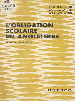 cover image of L'obligation scolaire en Angleterre